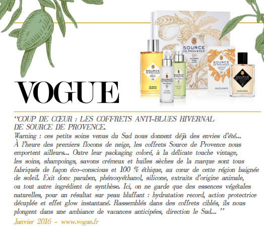 presse source de Provence article Vogue (2)