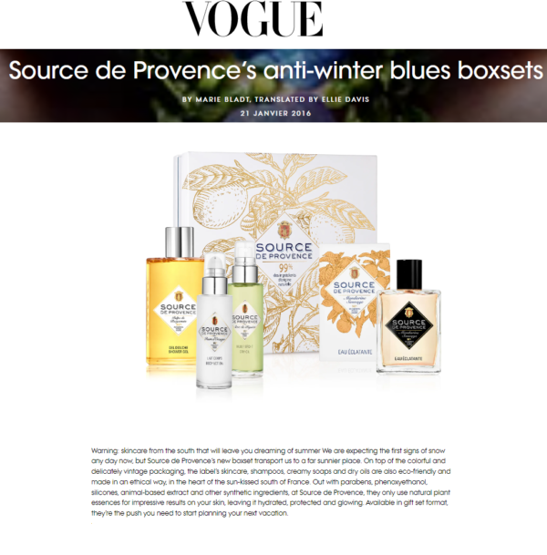 presse source de Provence article Vogue (1)